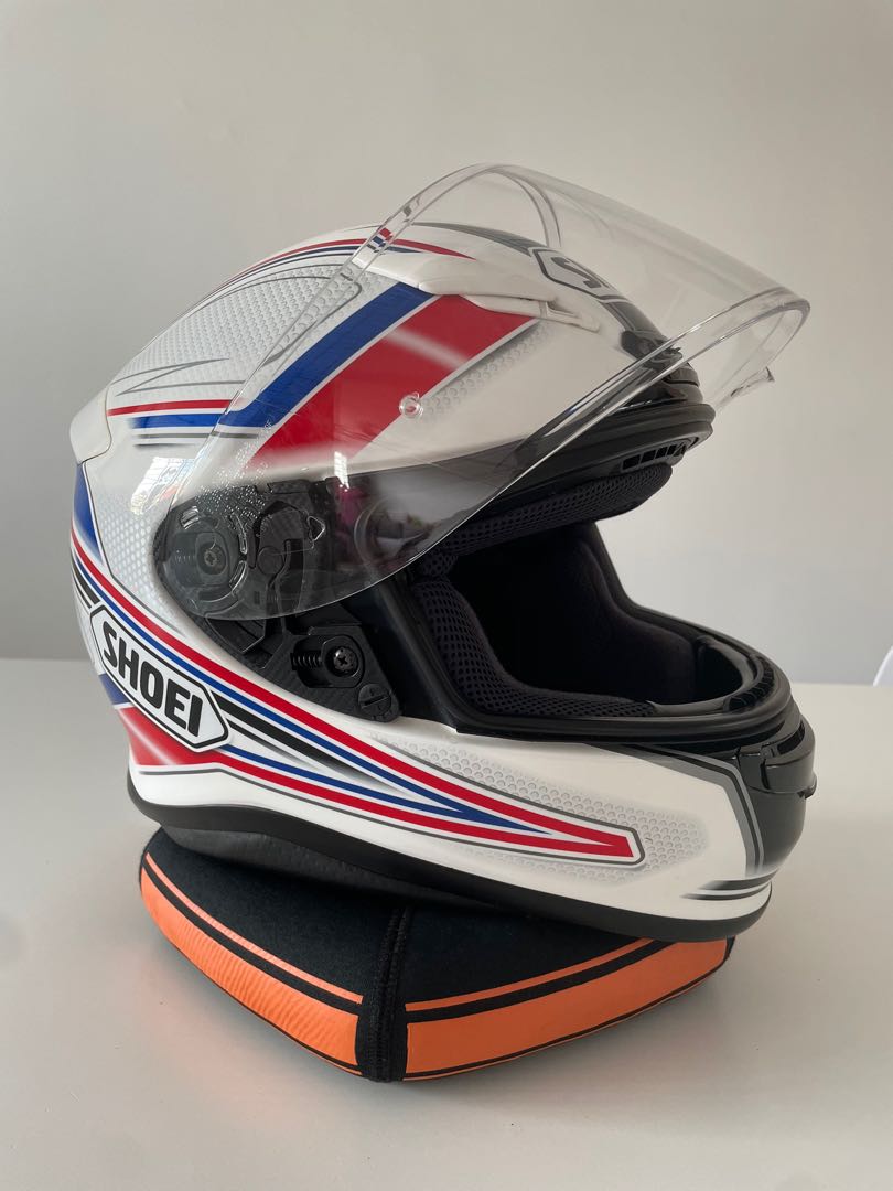 Shoei RF 1200 Red White Blue full face helmet Size M