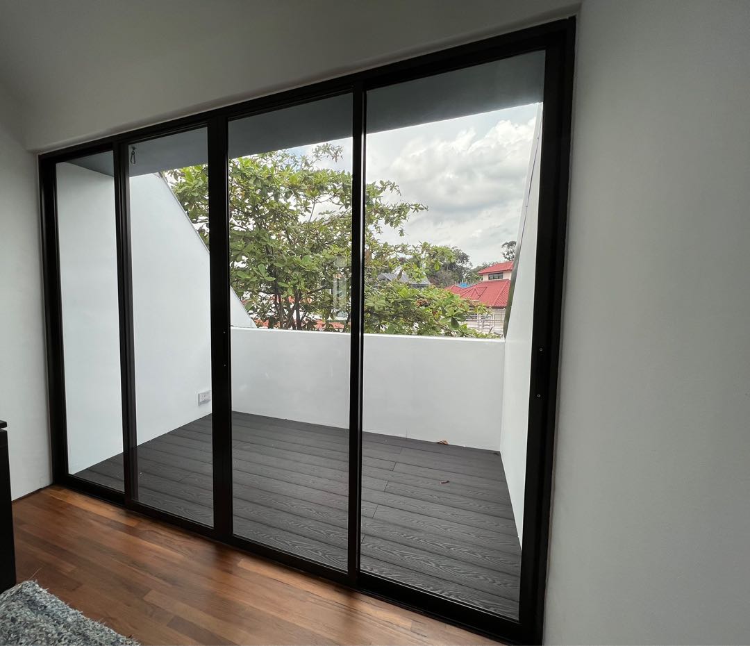 Solar Film Installation for Sliding Glass Doors, Furniture & Home