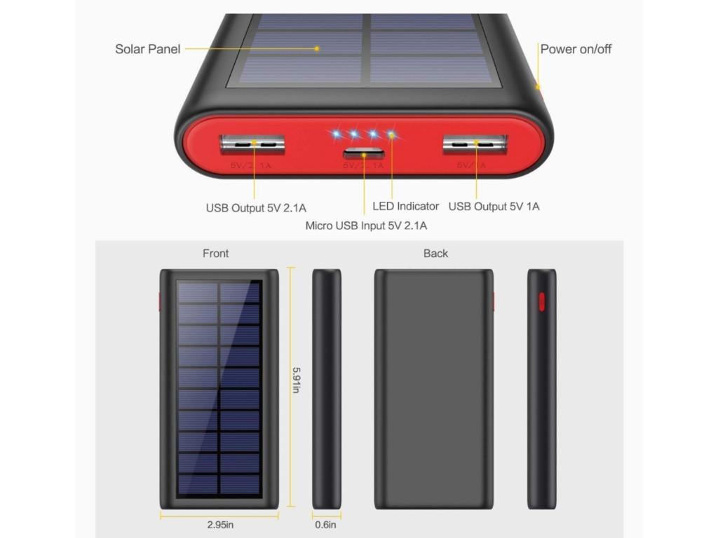 branded solar charger