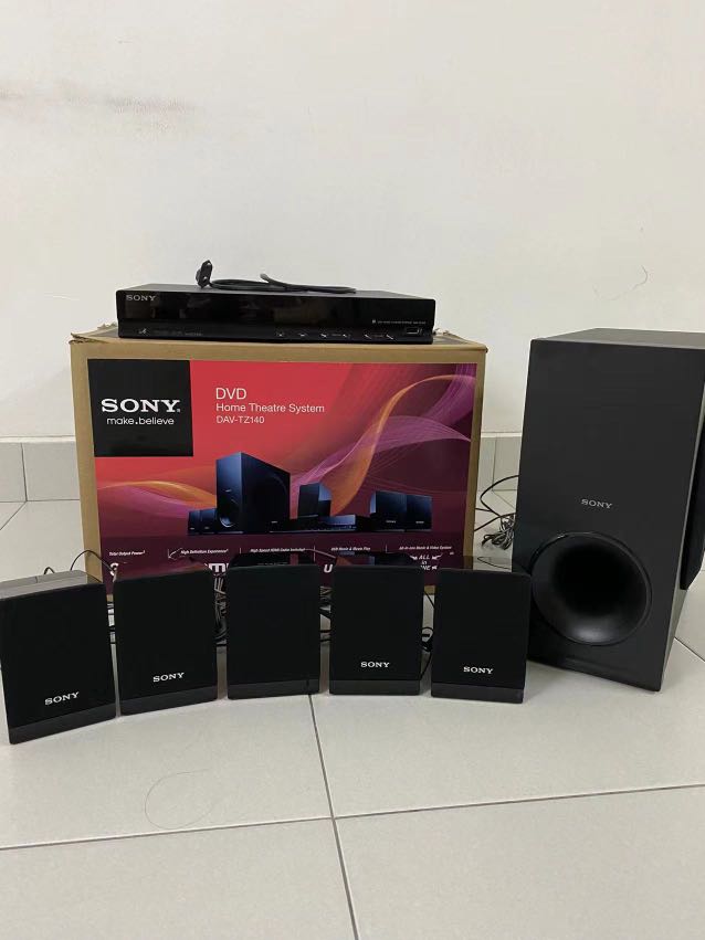Sony 5.1ch DVD Home Theater System DAVTZ140, TV & Home Appliances, TV