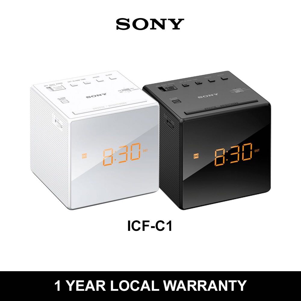 Sony ICFC1 Digital Clock Radio with AM/FM Analog Tuner, Furniture