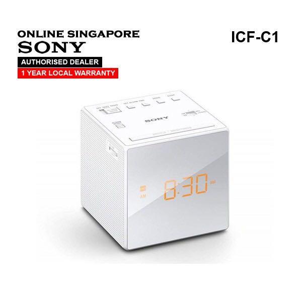 Sony ICFC1 Digital Clock Radio with AM/FM Analog Tuner, Furniture