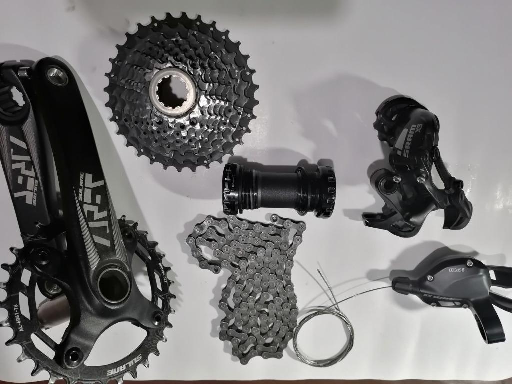 SRAM X5 9 Speed Groupset 1x For Sale Sports Equipment