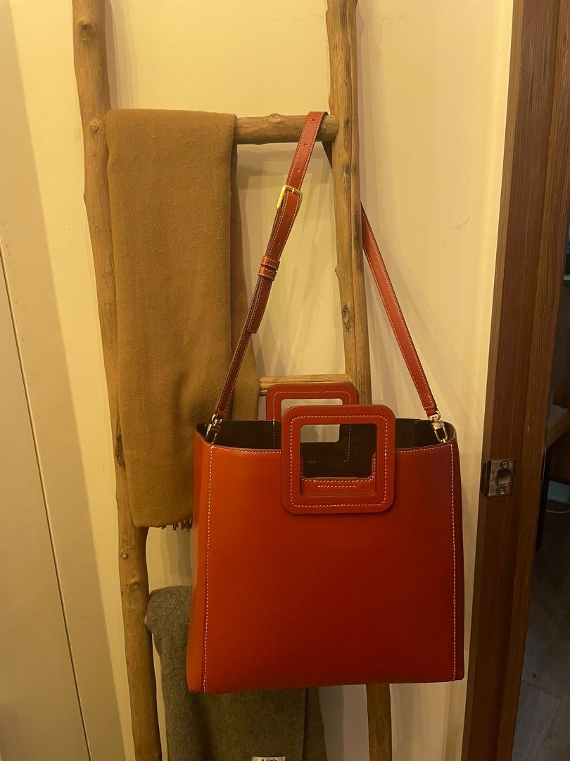STAUD brown leather tote bag / shoulder bag, 名牌, 手袋及銀包