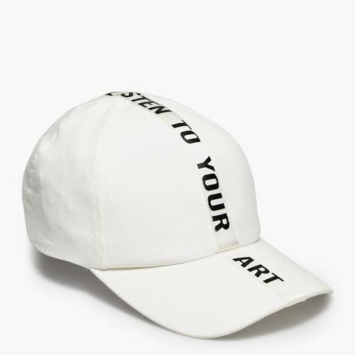 Stradivarius white cap topi putih bukan 