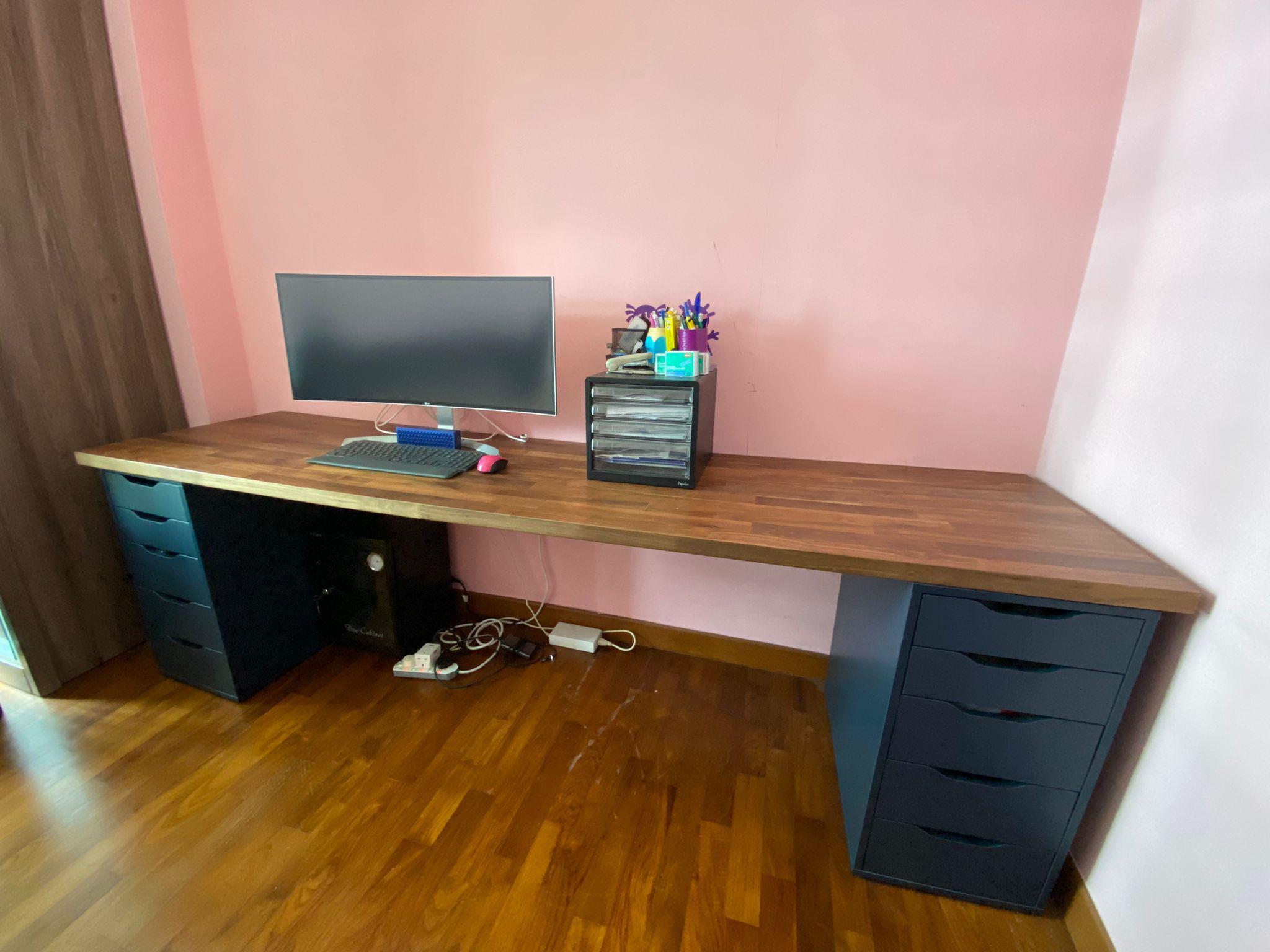Karlby countertop store with alex drawers