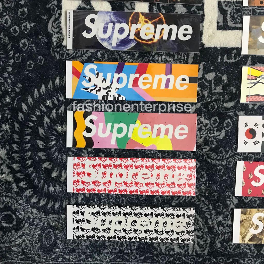 Supreme Paisley Box Logo Sticker Set 55 OFF