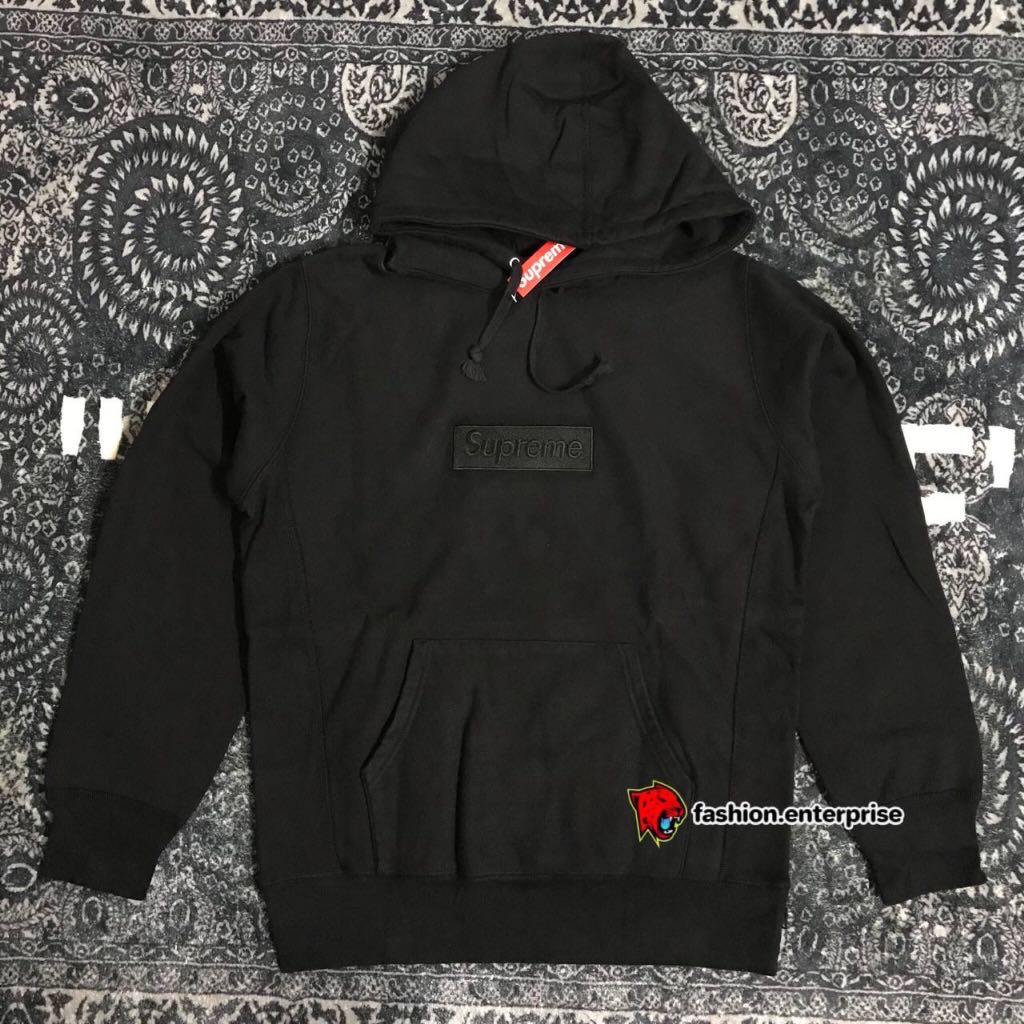 Supreme tonal box logo black top