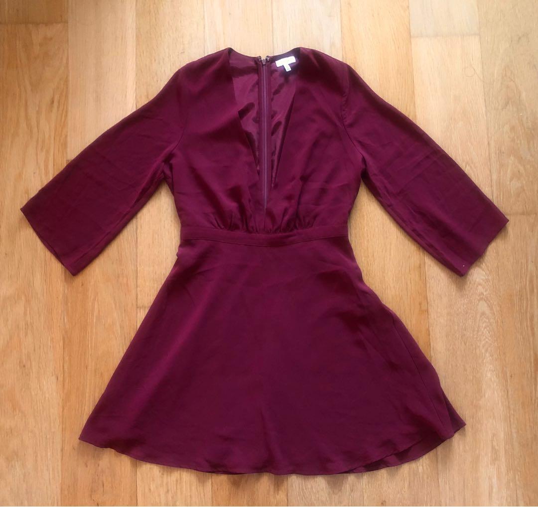 Tobi maroon cheap dress