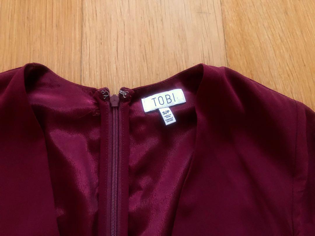 Tobi maroon dress on sale