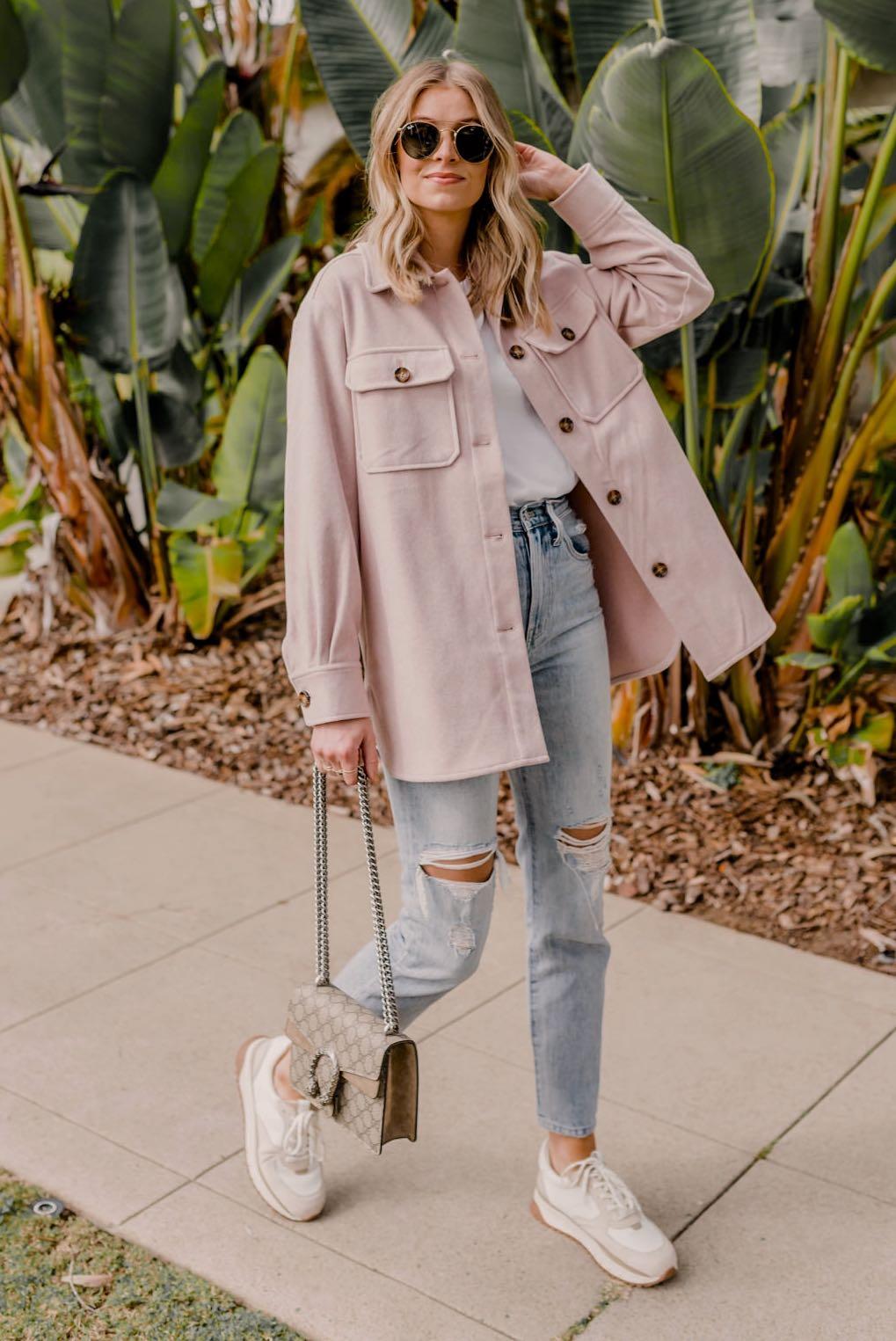 Topshop best sale pink shacket