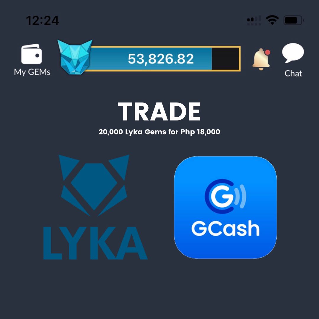TRADE Lyka Gems for GCash, Everything Else, Others on Carousell