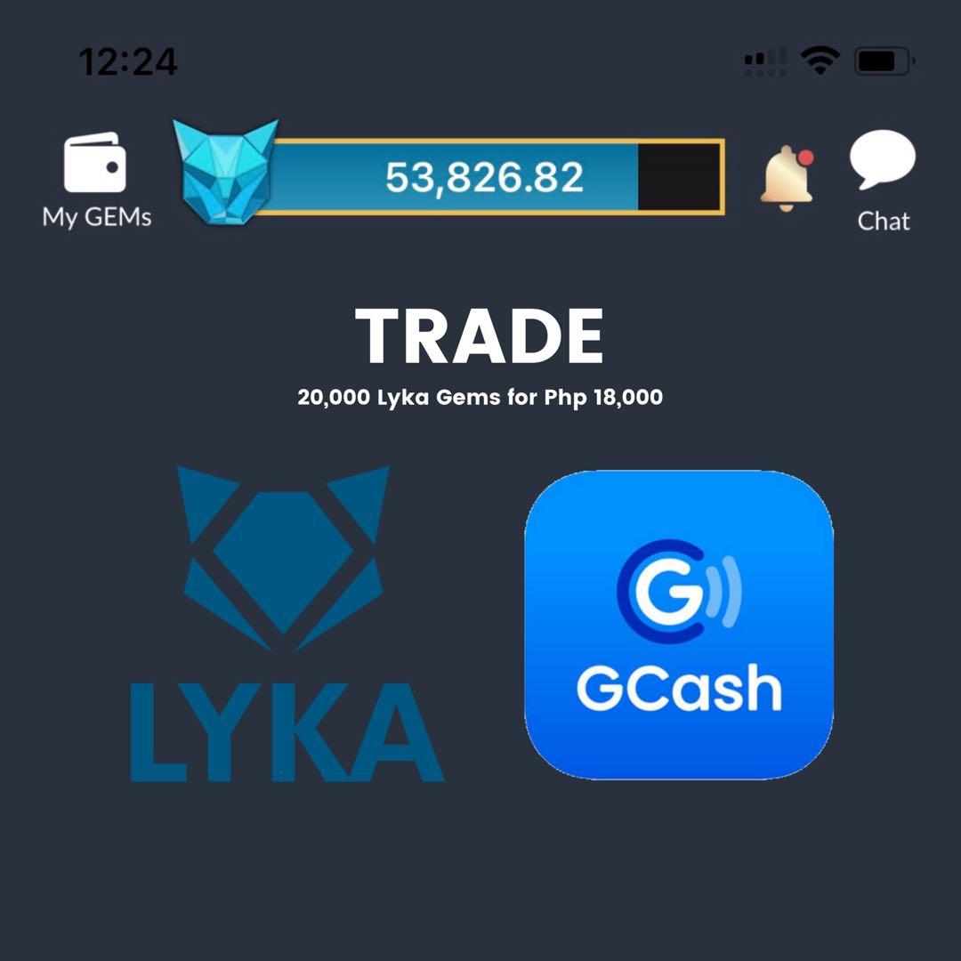 TRADE Lyka Gems for GCash, Everything Else, Others on Carousell