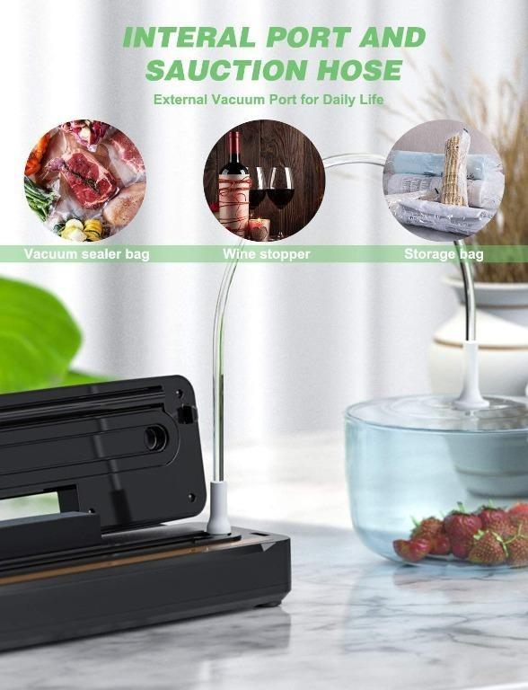 Vacuum Sealer Machine, Slaouwo Automatic Vacuum Packing Machine, Compact Food Sealer Vacuum for