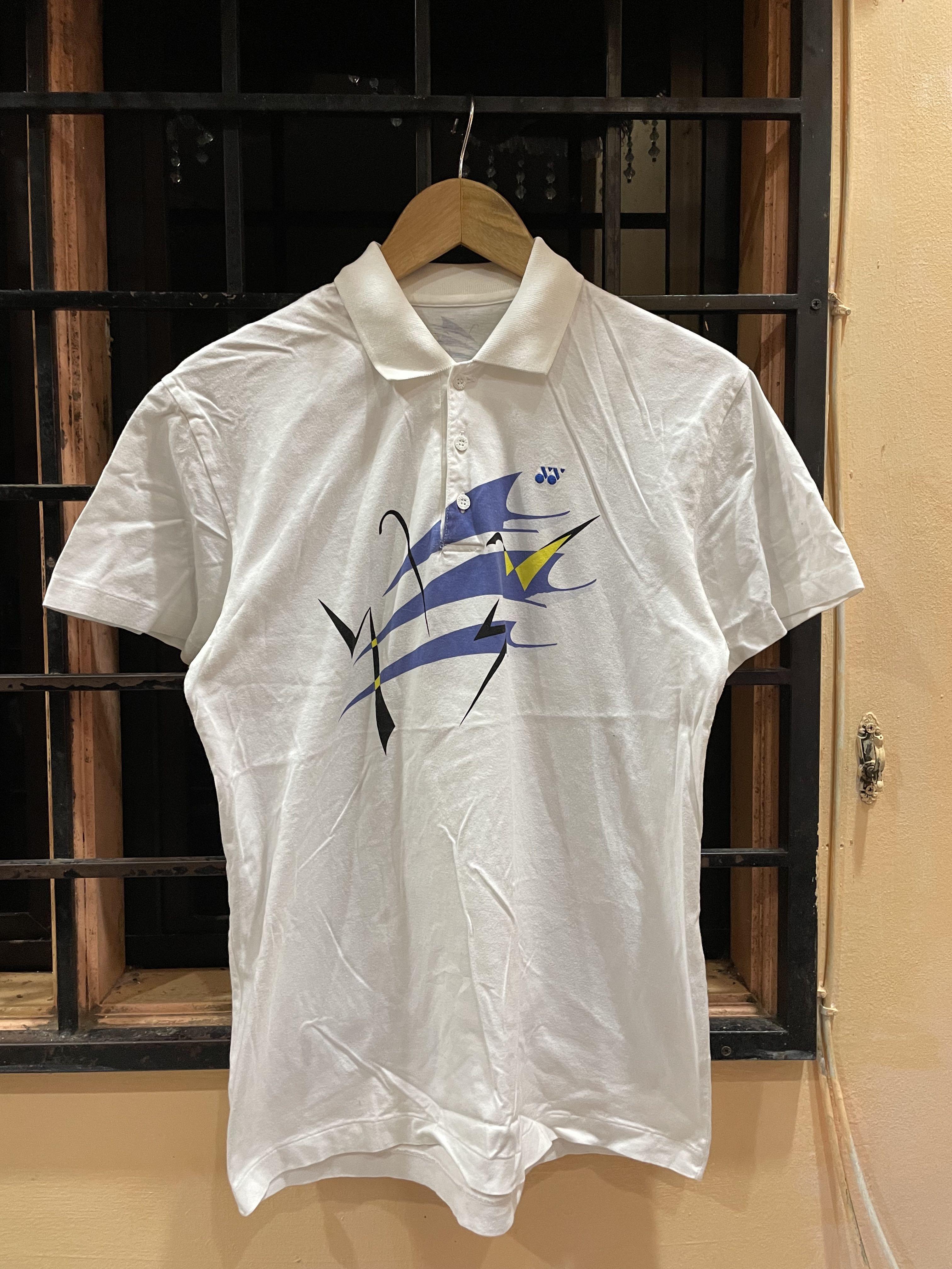 Vintage japan Yonex collar shirt, Men's Fashion, Tops & Sets, Tshirts 