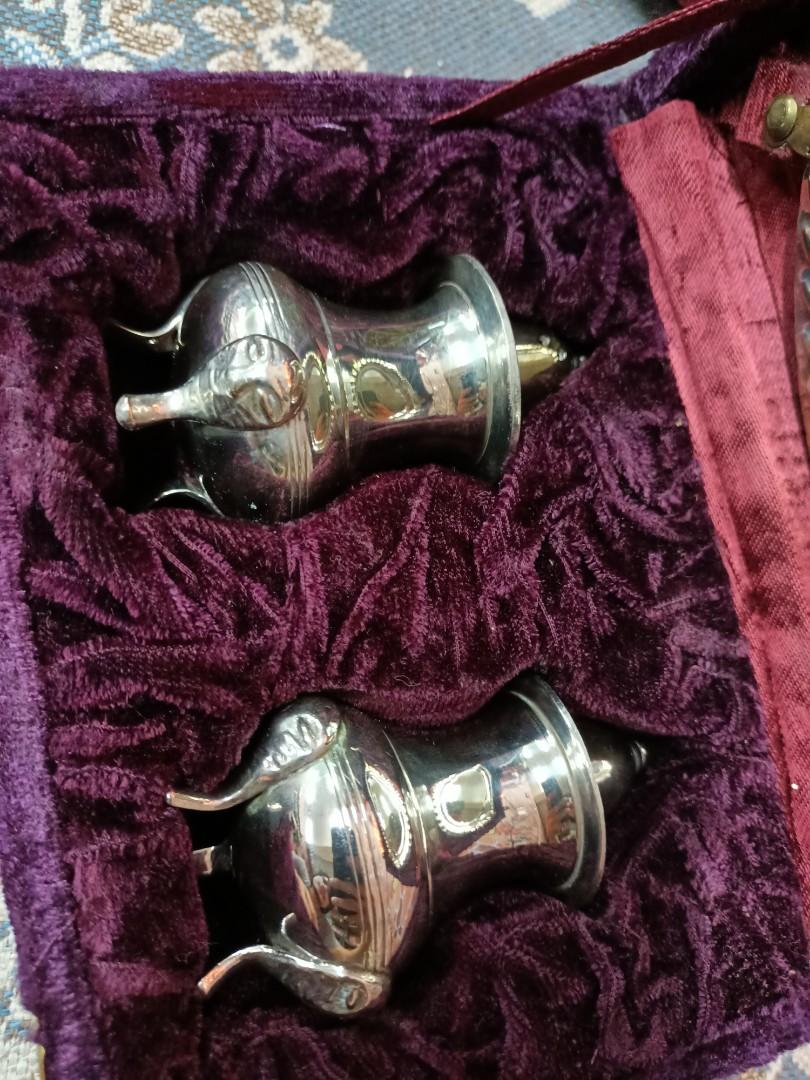 Vintage Silver Plated Salt and Pepper Shakers-made in 