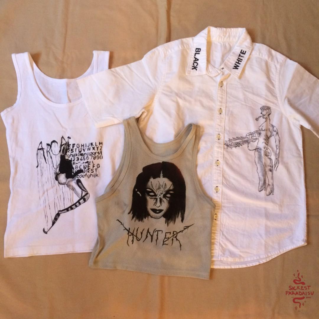 Y2k/Cyber/CyberY2k/Handpainted Top (Category: Sleeveless) located in Laoag. Submitted by helpmedeclutter001 (Listing ID 1145110614, Image 1). Description: posted on ig @sickestparadaisu.