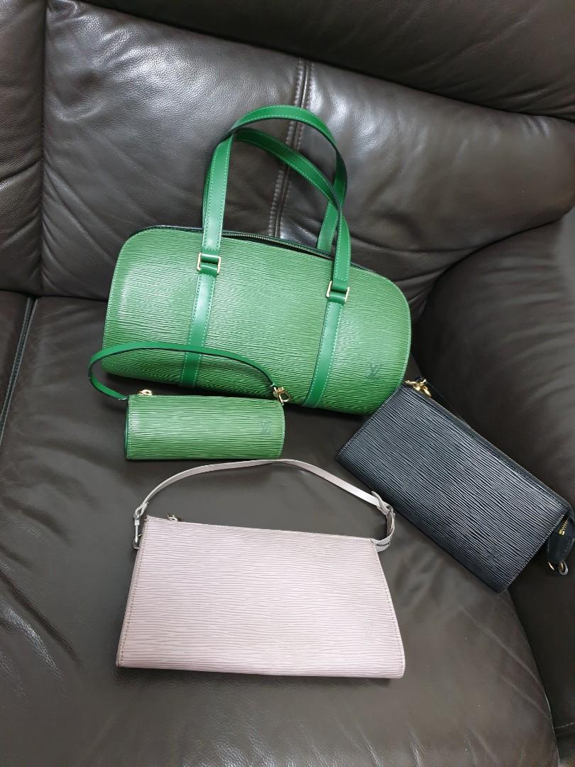 Louis Vuitton Green Epi Leather Soufflot Bag.  Luxury, Lot #19021