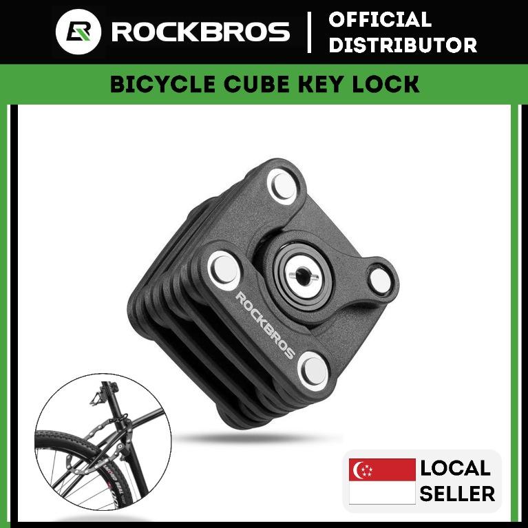 Bike Lock Folding Bike Lock Heavy Duty Lock Chain Lock w/ Number Puzzle Keyless