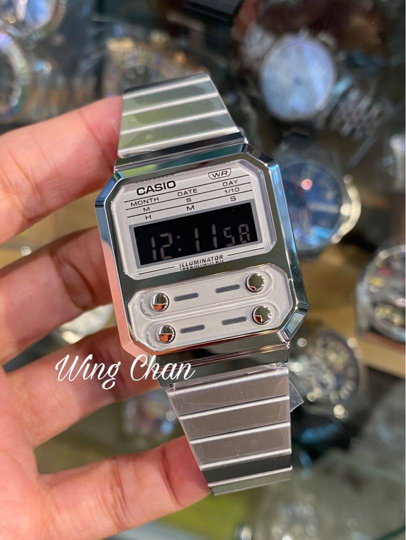 CASIO A100WE-7B カシオ 海外モデル NEWカラー - 腕時計(デジタル)