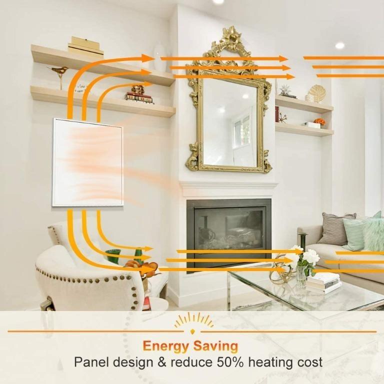 🚚 𝐅𝐑𝐄𝐄 𝐃𝐄𝐋𝐈𝐕𝐄𝐑𝐘!) DUOLANG Wall Mount Space Heater Panel-500  Watt Convection Heater -Ideal for