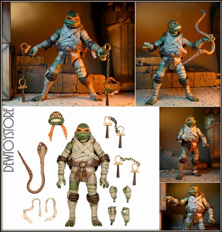 NECA Universal Monsters/Teenage Mutant Ninja Turtles 7” Scale Action Figure  Michelangelo as The Mummy 54187 - Best Buy