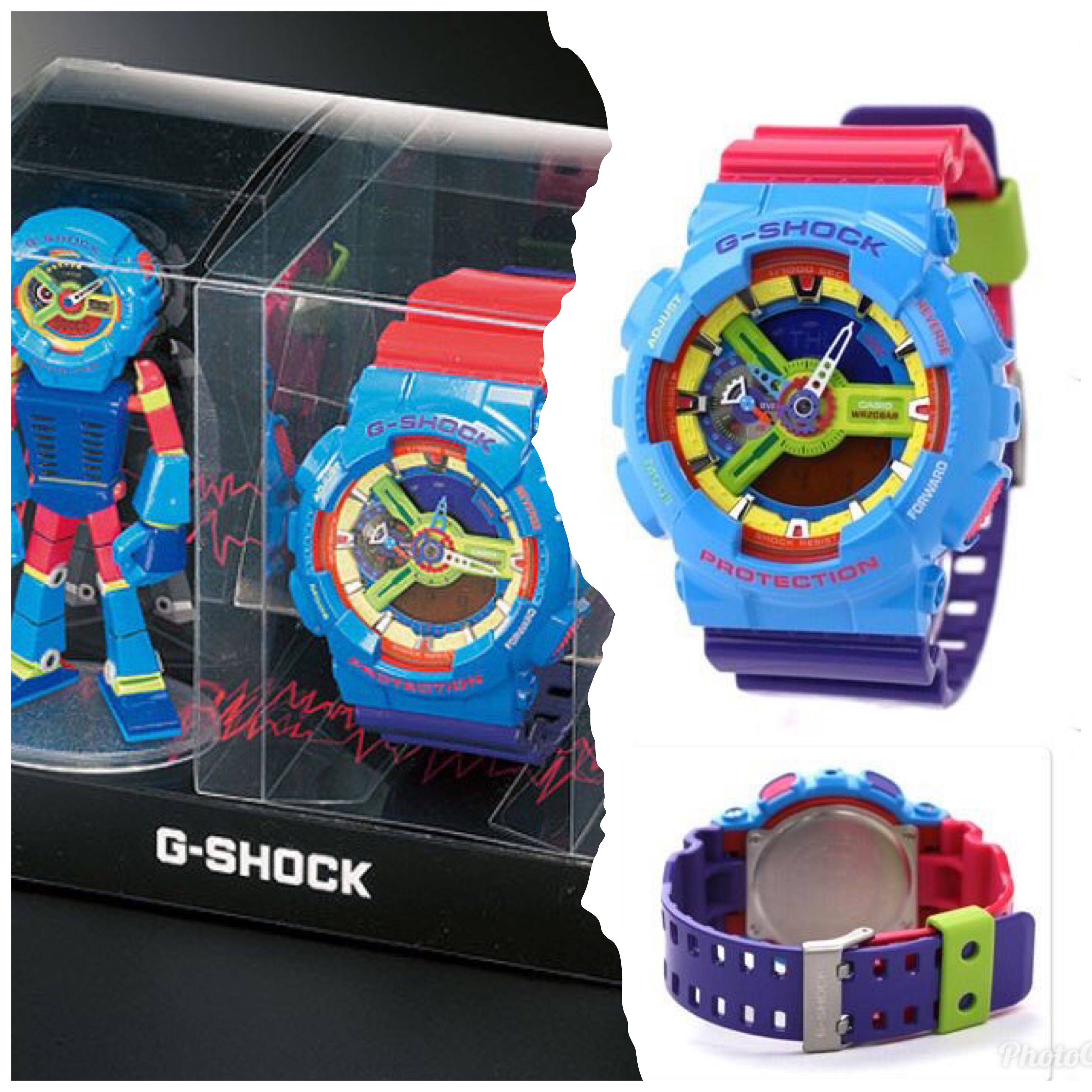 全新(未開封品)日本限量版彩色LEGO G-Shock GA-110 Hyper Color GA