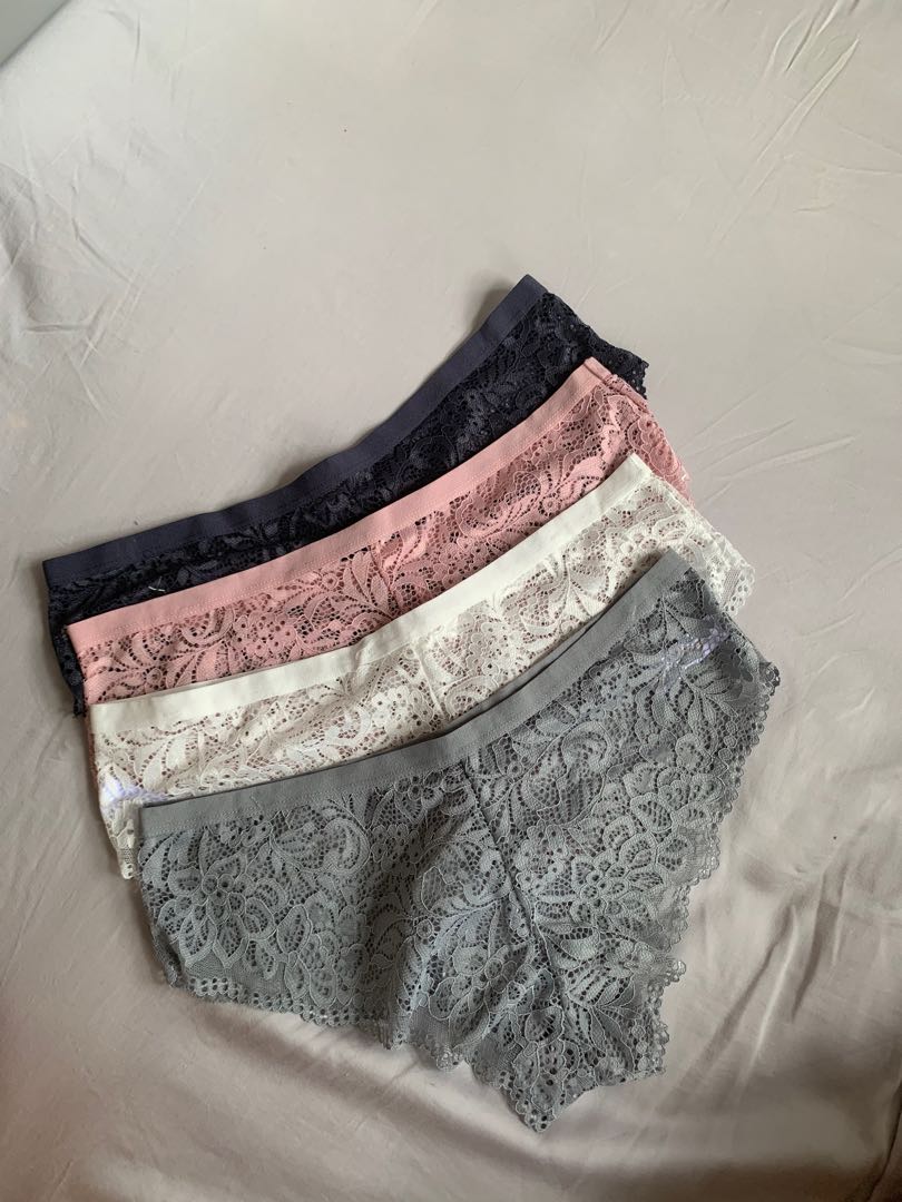 Adrienne Vittadini Lace Panties (Set of 4), Women's Fashion, New
