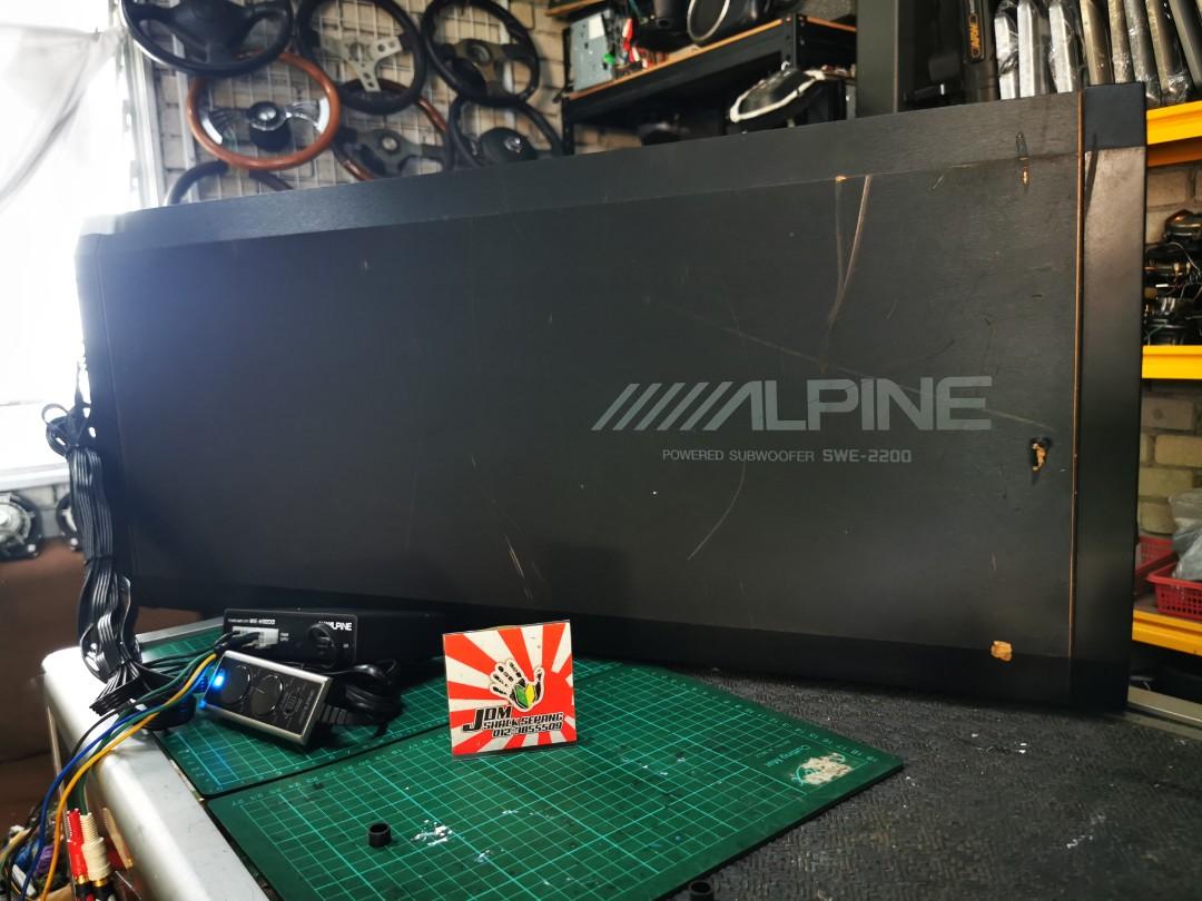 ALPINE SWE-2200 SUB WOOFER, Auto Accessories on Carousell