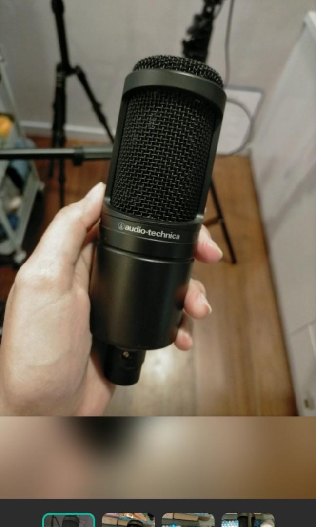 Audio Technica AT2020 Condenser Microphone, Audio, Microphones on Carousell