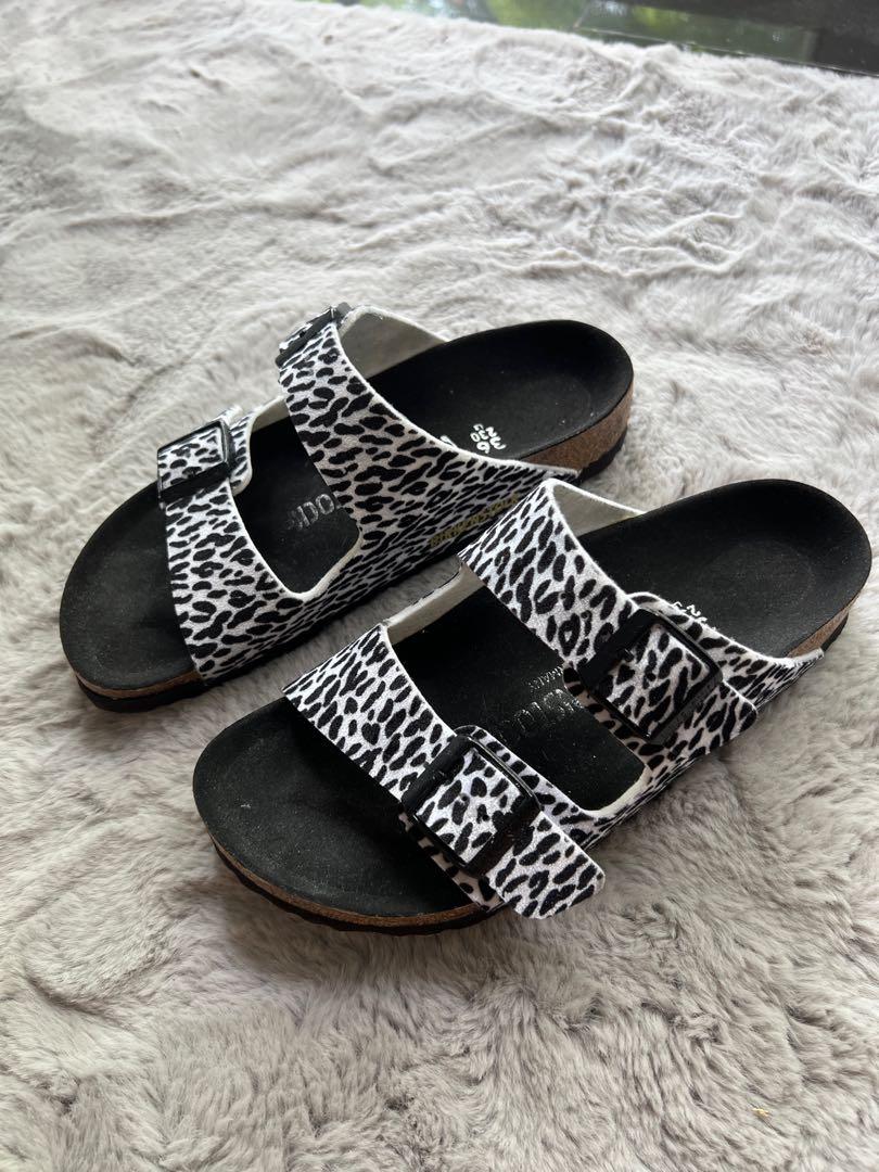 birkenstock arizona leopard print