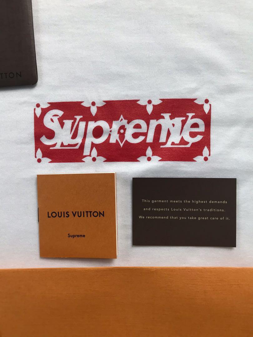 Supreme x Louis Vuitton Box Logo White Tee