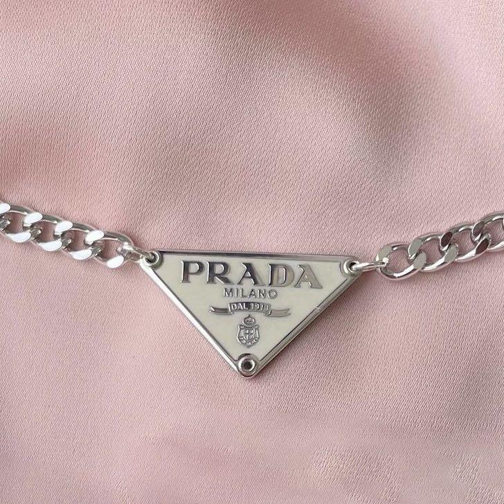 Authentic Prada White Tag Reworked / Repurposed Necklace, Luxury,  Accessories on Carousell
