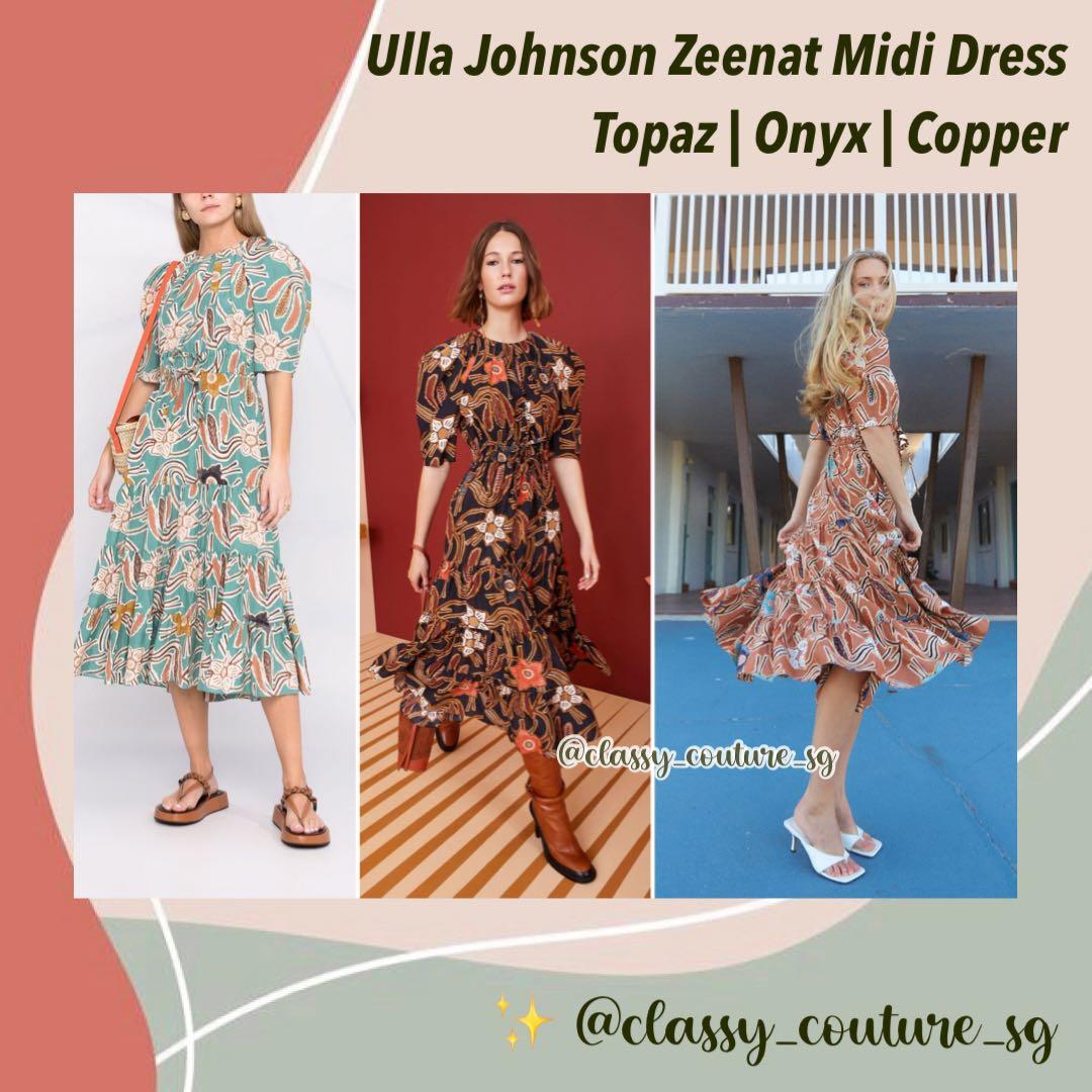 ulla johnson copper dress