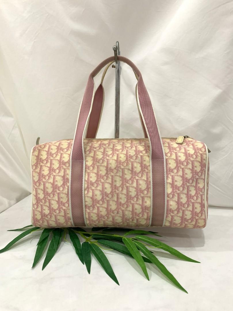 Vintage Dior Pink Trotter Duffle Bag, Luxury, Bags & Wallets on Carousell