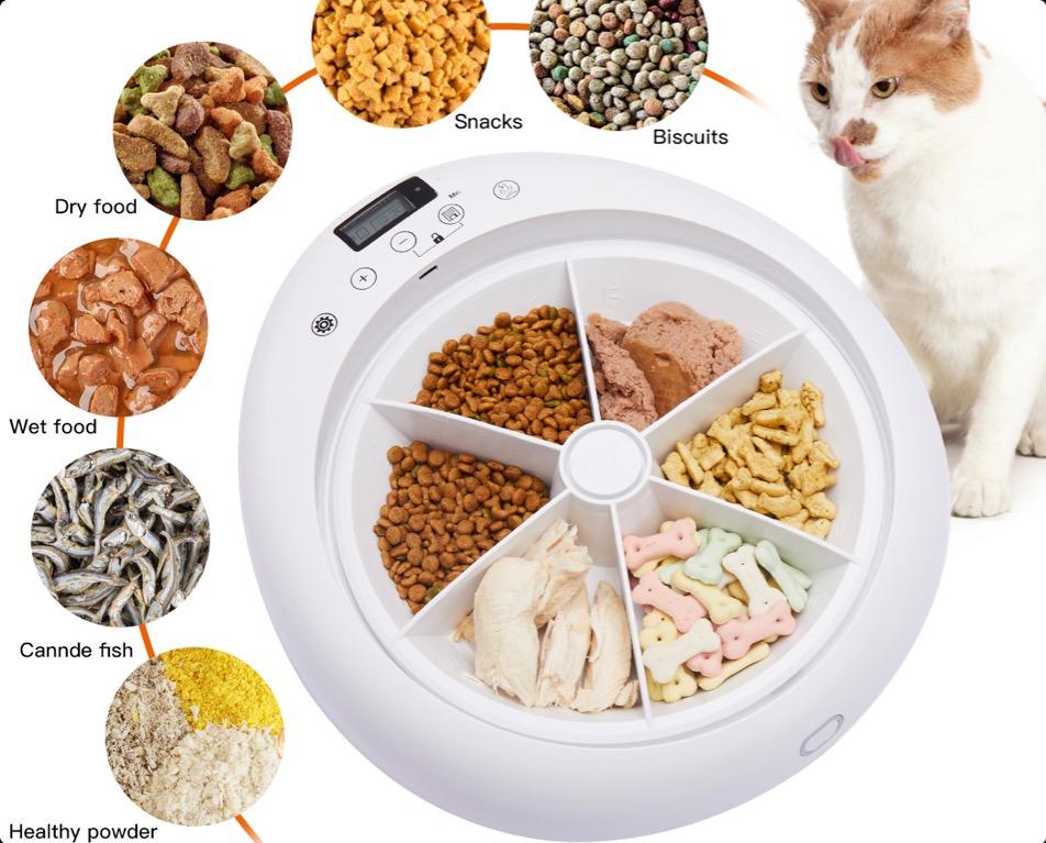 Electronic cat feeder wet food sales