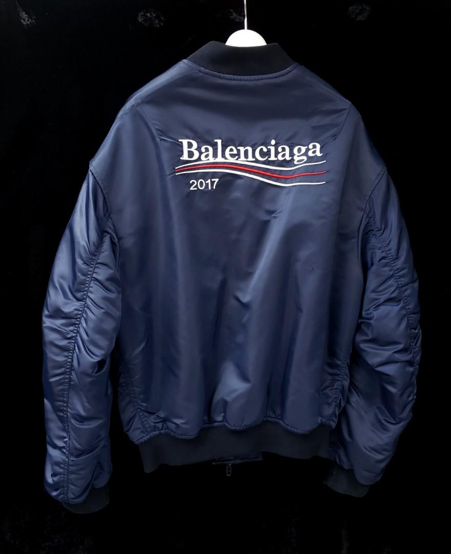 Balenciaga campaign bomber store