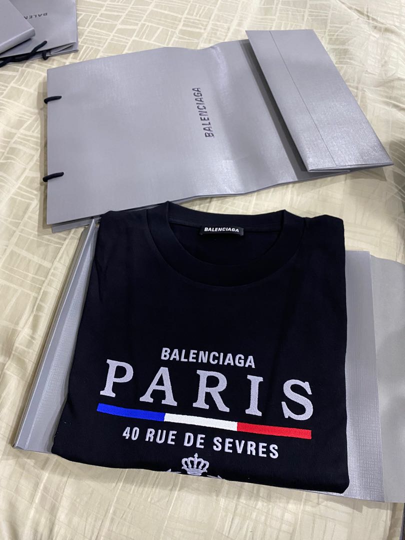 Balenciaga Balenciaga Paris Flag Regular Fit Tee  Grailed