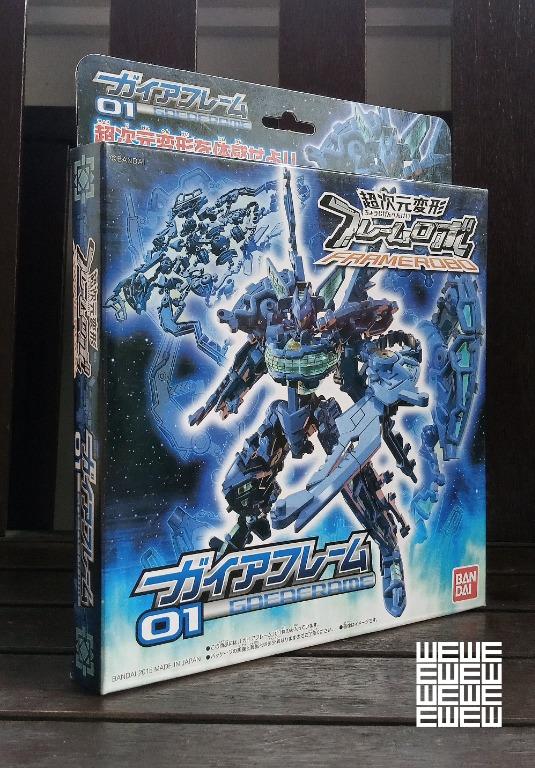 Bandai Frame Robo Set 1-6 (Category: Gundam & Model Kits) located in Pasig City. Submitted by wewyllenium (Listing ID 1145270302, Image 2). Description: Selling Bandai Frame-Robo Set 1-6 New Sealed. From the Frame Robo series developed by Bandai in 2015. Discontinued experimental toyline that uses Polypropylene (PP) plastic. With the use of PP, the toy can be converted to Frame Form to RoboForm and to Weapon form. The plastic was chosen for the t