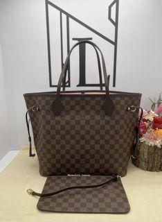 LOUIS VUITTON NEVERFULL MM Damier Ebene Tote bag No.1350