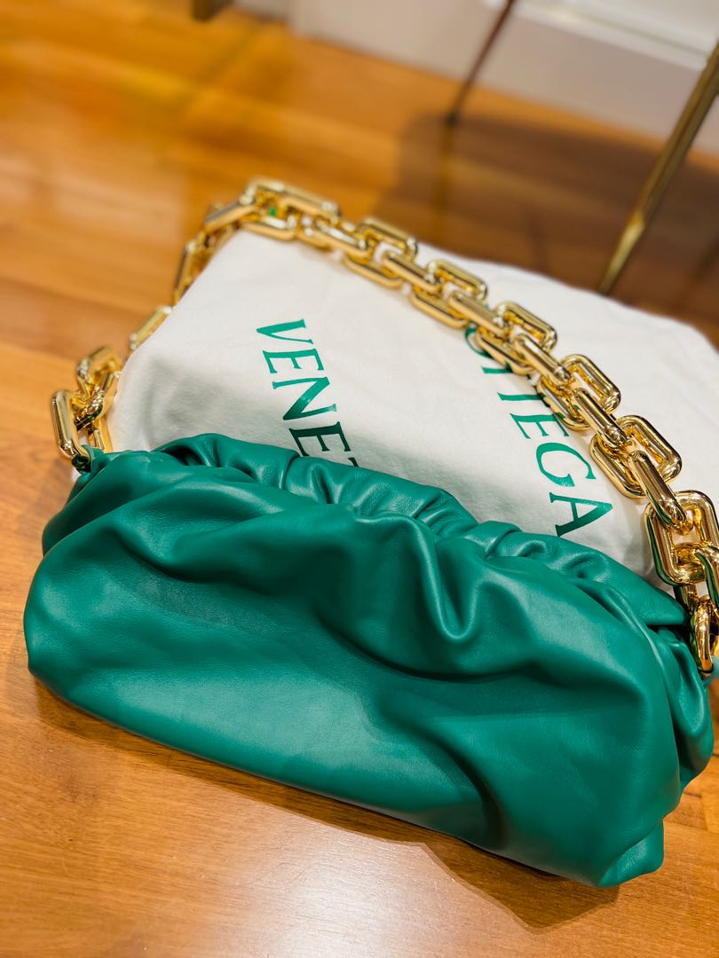 Bottega veneta new arrivals chain pouch green