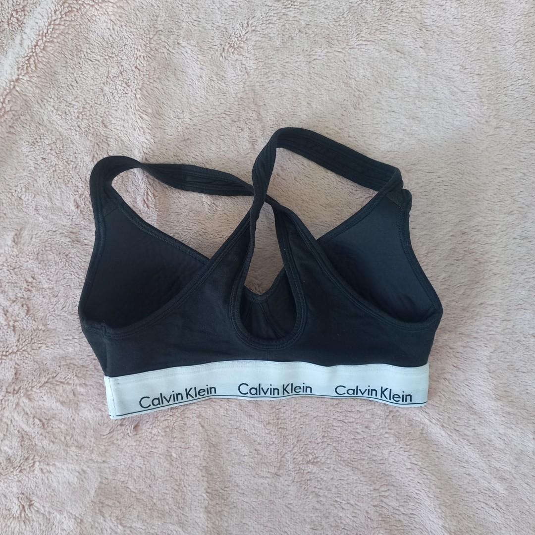 Calvin Klein Sports Bra, Women's Fashion, Activewear on Carousell