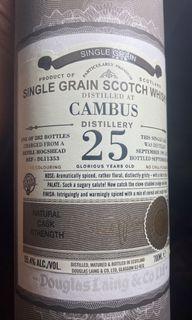 Cambus 25 whisky
