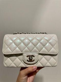 Chanel Grained Calfskin Small Flap Bag AS3369 White 2022