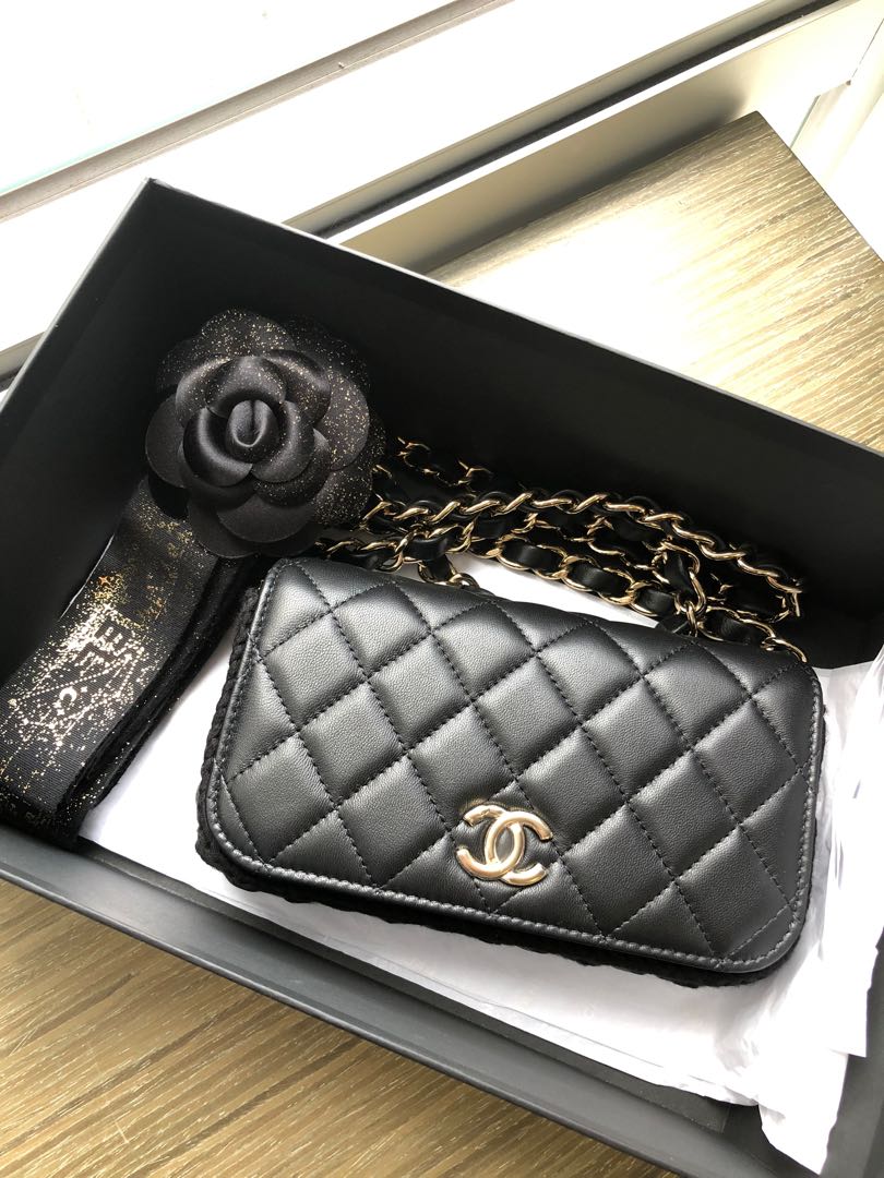 Chanel wallet on chain woc flap bag, 女 
