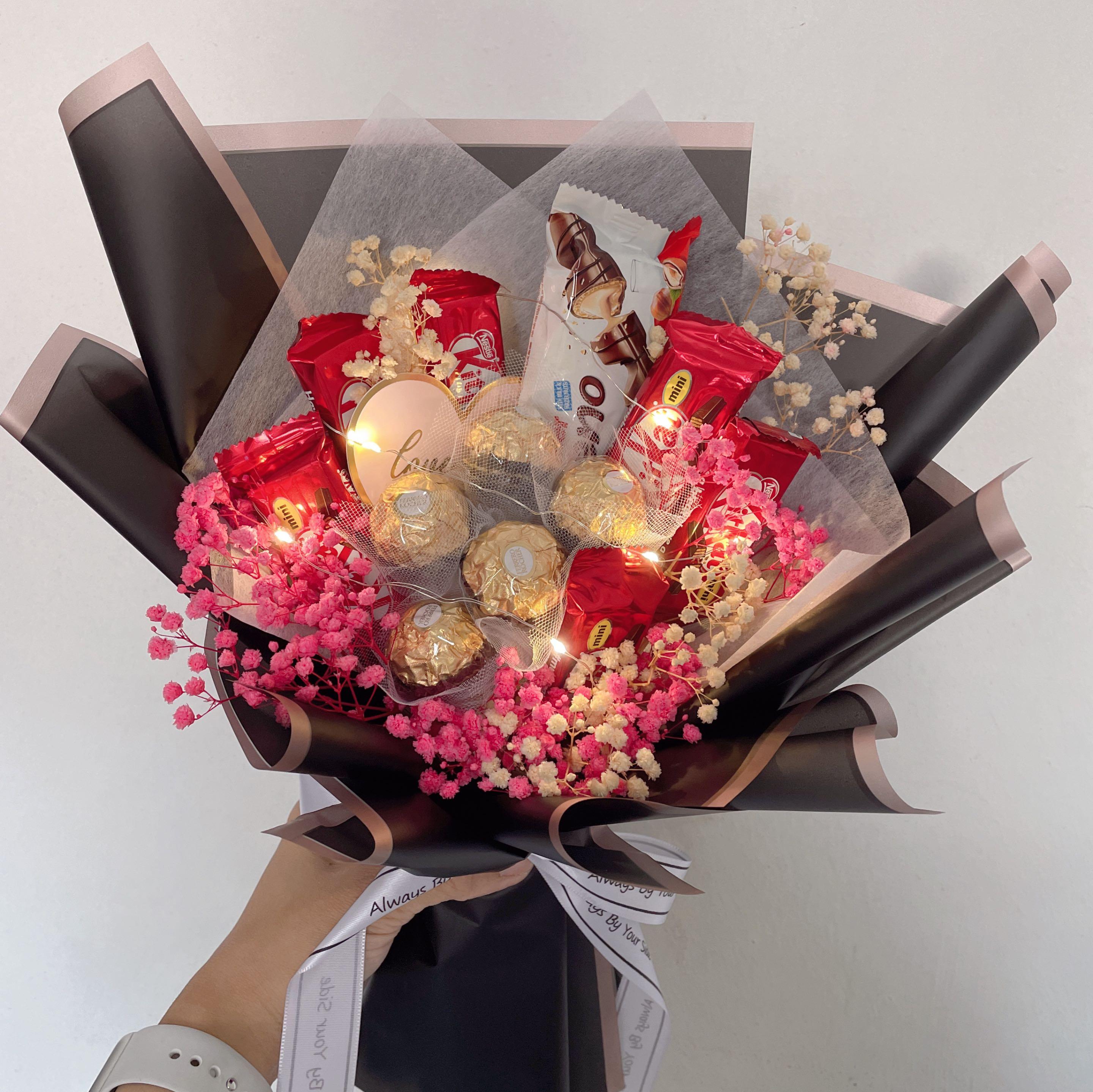 Chocolate Bar Bouquet Flower, Hobbies & Toys, Stationery & Craft