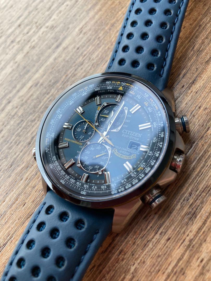 Citizen blue angels leather strap best sale