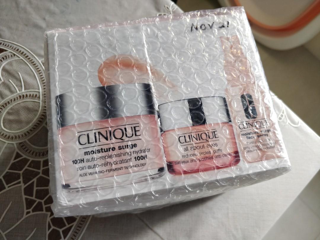 Clinique Moisture Surge Travel Exclusive Set (125ml + 30ml + 15ml), Beauty   Personal Care, Face, Face Care on Carousell