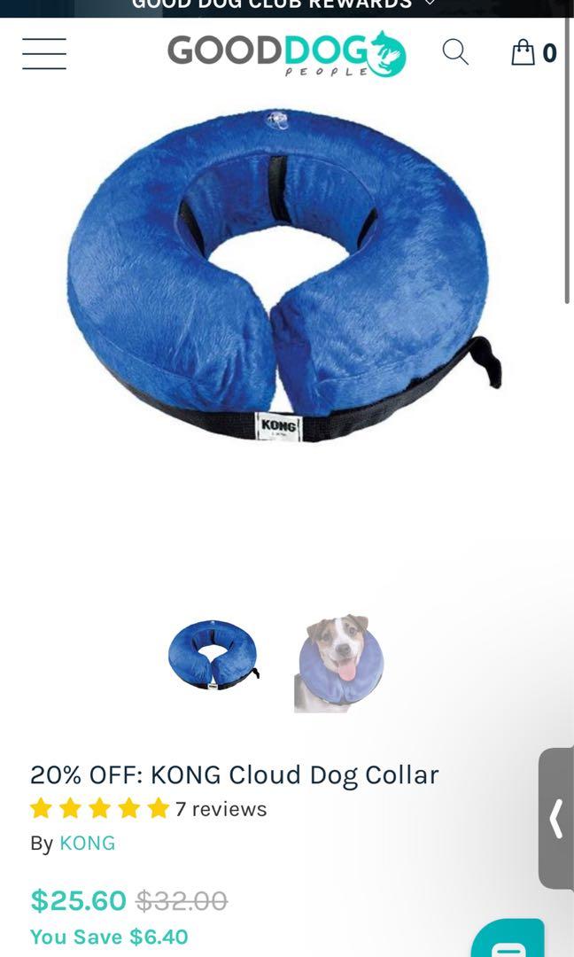 Kong Cloud Collar size SMALL Elizabethan collar Pet Supplies Homes Other Pet Accessories on Carousell