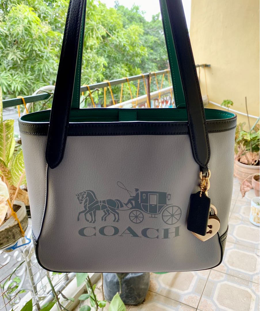 Coach Tote in Colorblock with Horse and Carriage